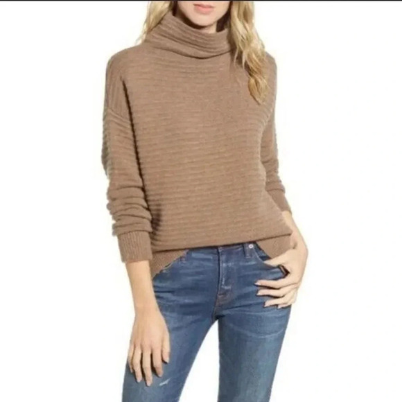 Madewell | Belmont Mock Neck Wool Blend Soft Cozy Sweater Size XS - Picture 1 of 14